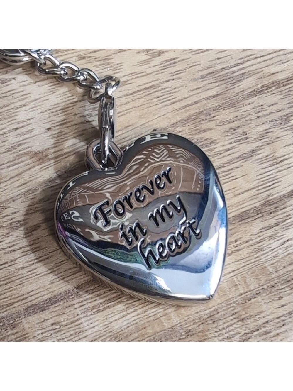 Keychain Photo Frame Heart Charm - Picture 4 of 5